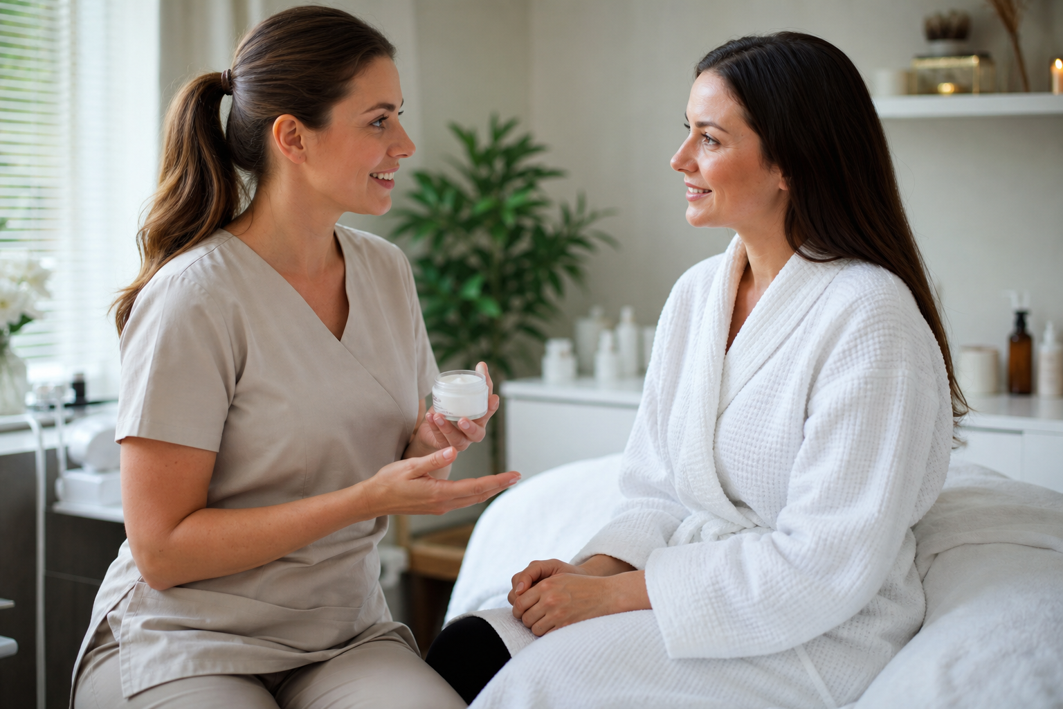 Representative personalised beauty consultation