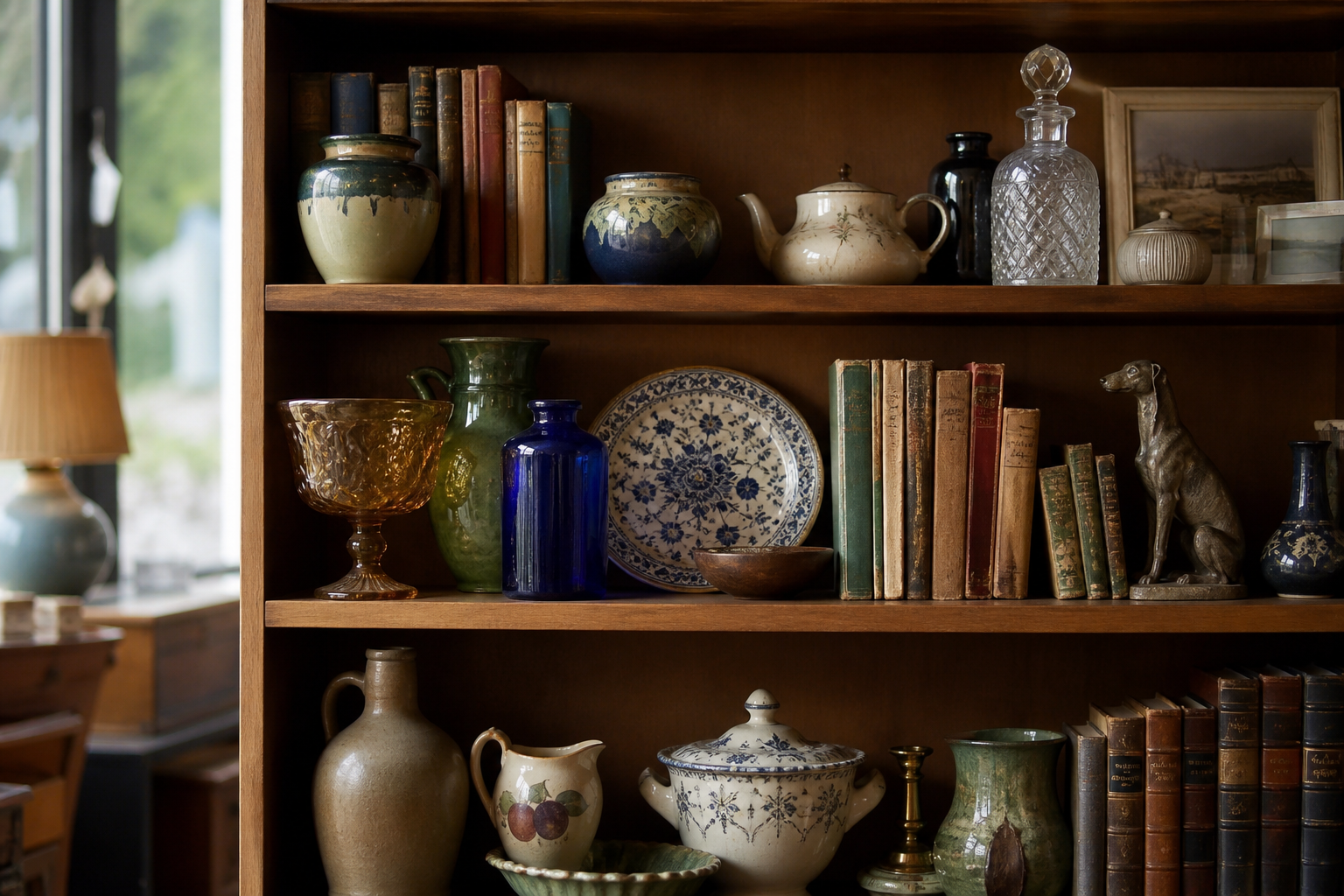 Vintage books ceramics and collectables