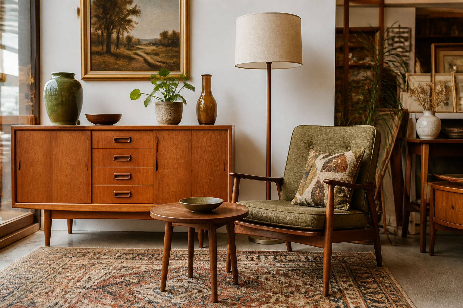 Pre-loved furniture display