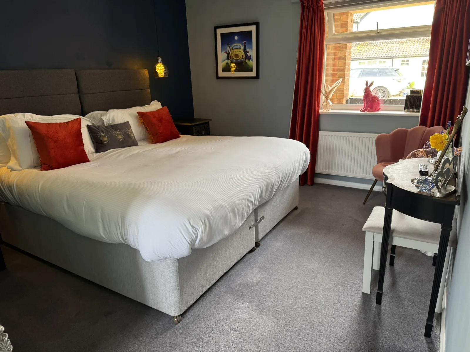 Guest bedroom at Village Limits Bed and Breakfast in Woodhall Spa