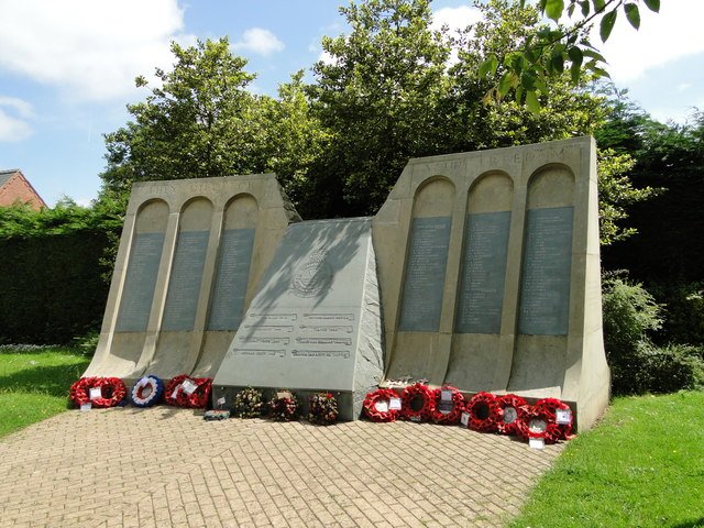 The Dambusters memorial at the former Woodhall Spa Airfield