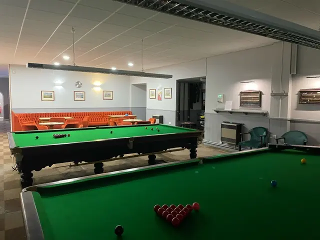 Snooker tables inside Woodhall Spa Conservative Club