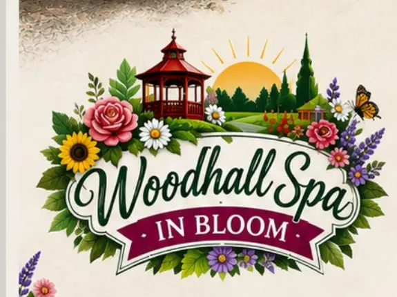 Woodhall Spa in Bloom floral logo