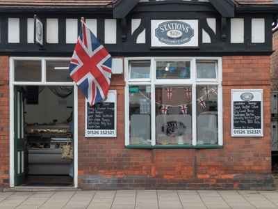 Stations Quality Family Butchers shopfront in Woodhall Spa