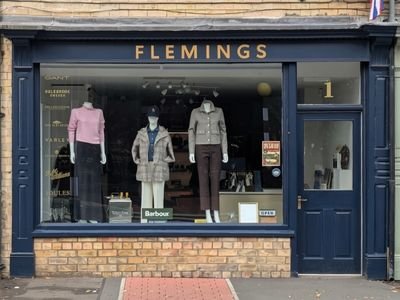 Flemings shopfront at 1 Tattershall Road, Woodhall Spa