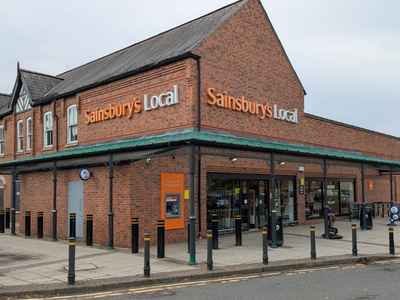 Sainsbury’s Local shopfront in Woodhall Spa
