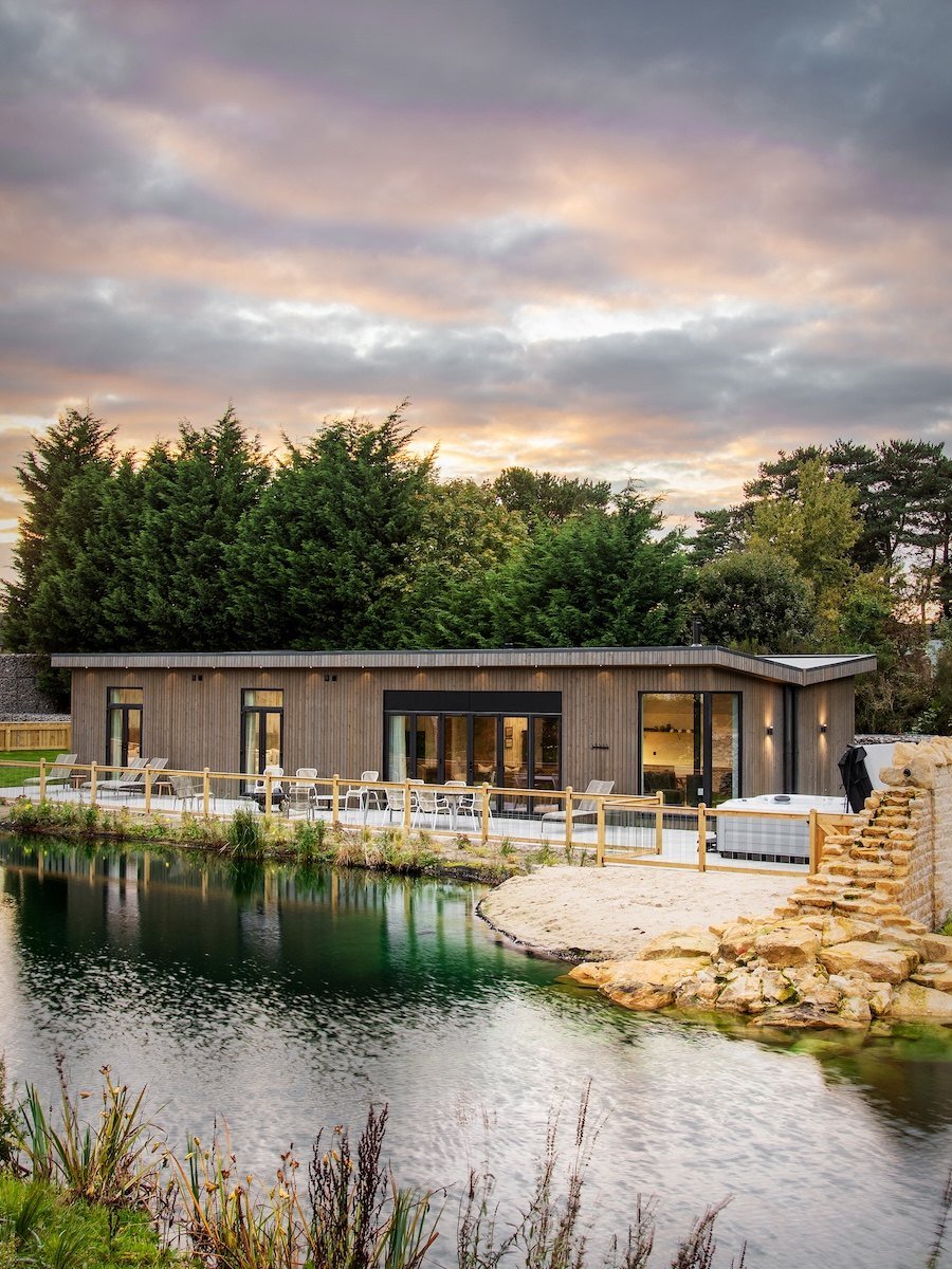 A luxury lodge at Bainland Lodge Retreats
