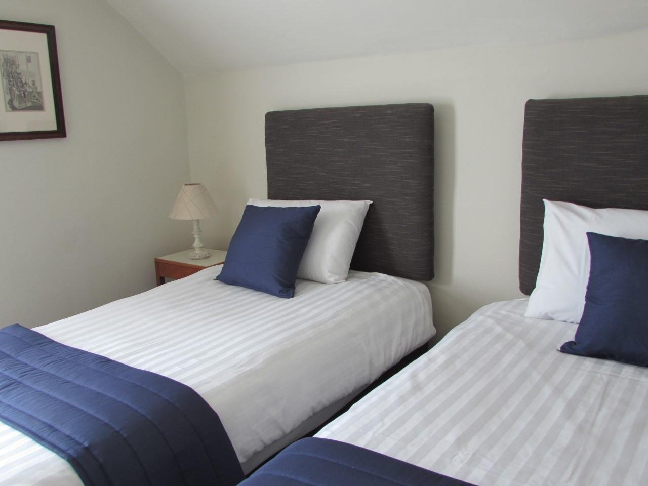 Twin guest room at The Claremont Guest House