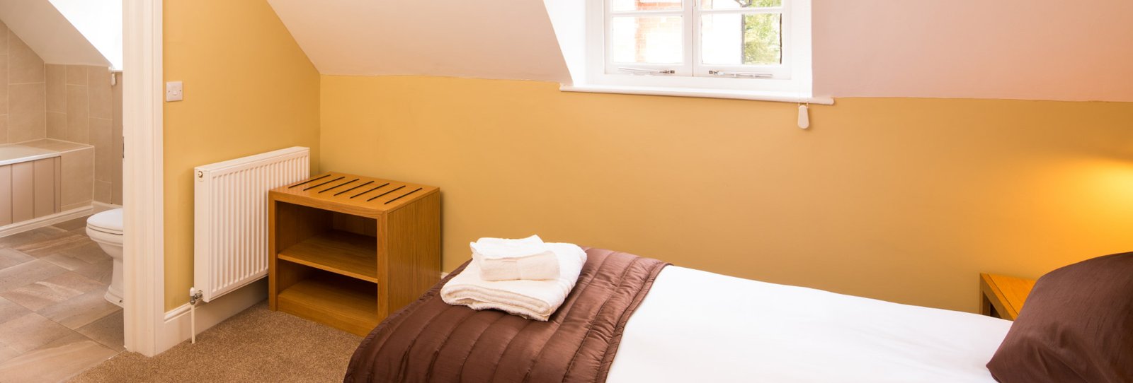 A guest bedroom at The Inn at Woodhall Spa