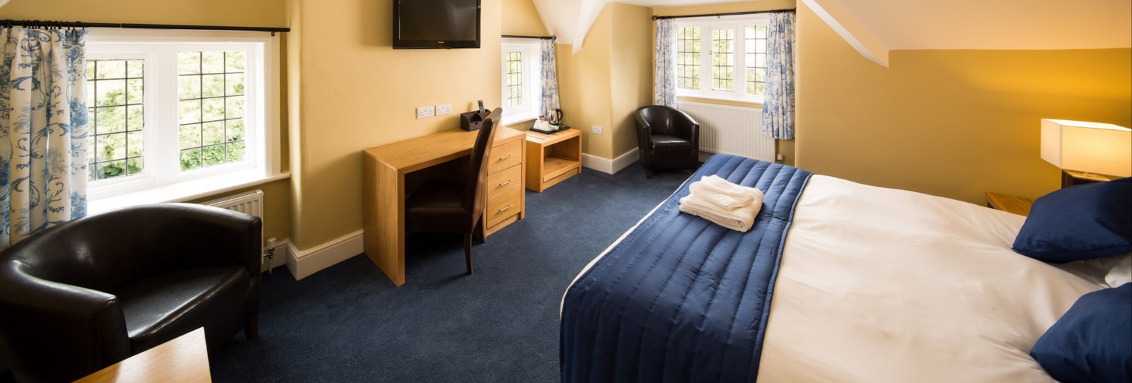 A superior bedroom at The Inn at Woodhall Spa