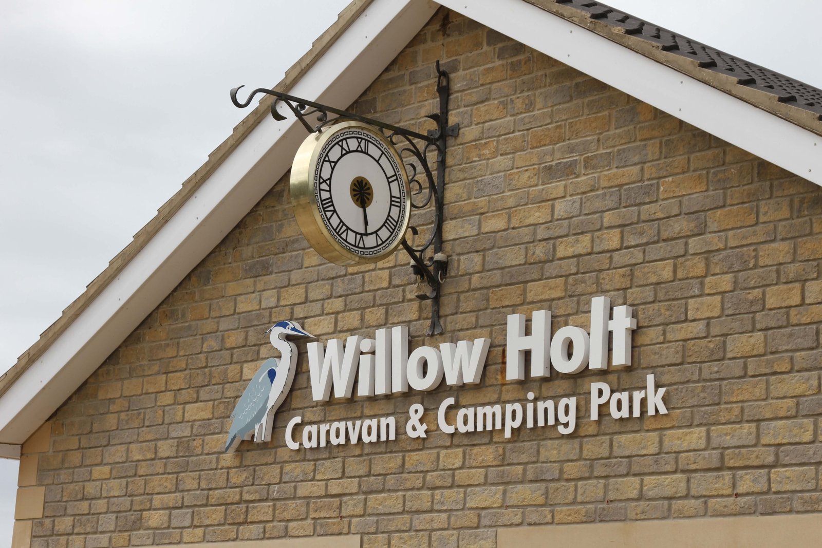 The Willow Holt Caravan and Camping Park entrance sign