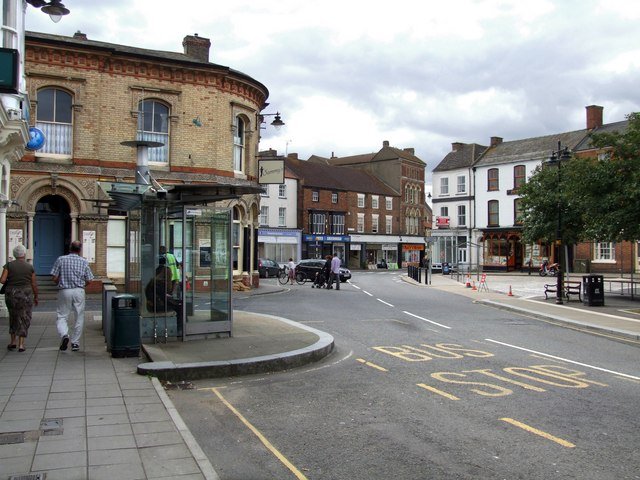 Horncastle town centre in Lincolnshire