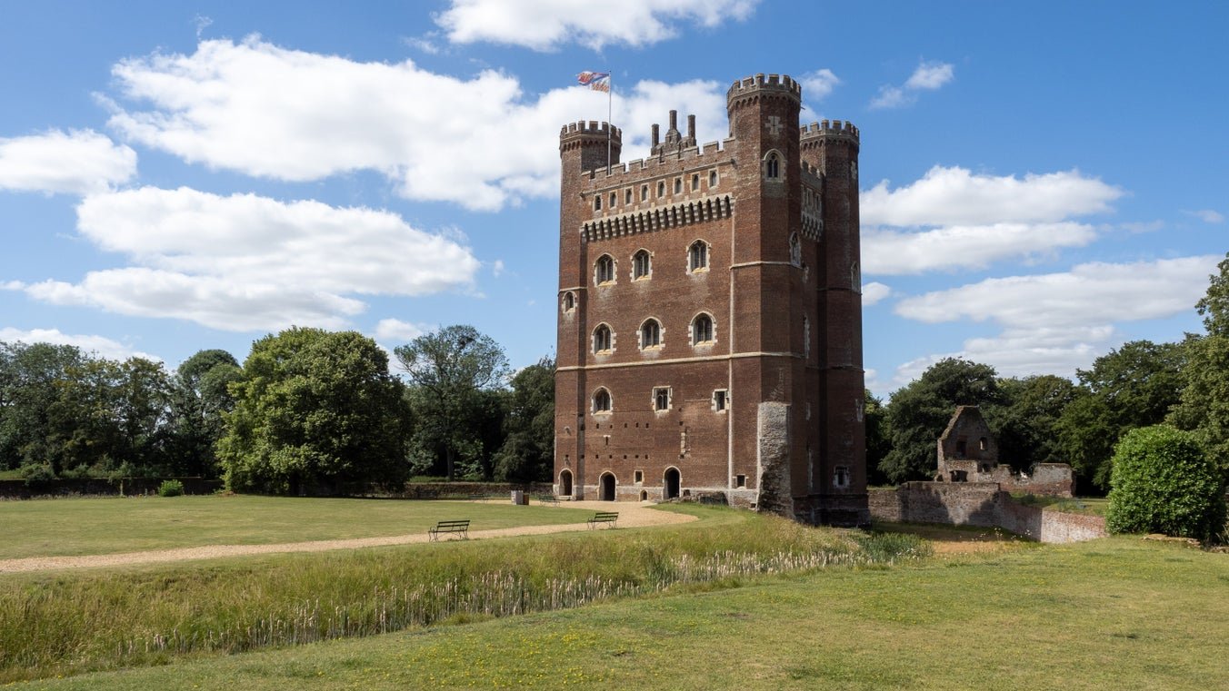 The red-brick Great Tower at Tattershall Castle