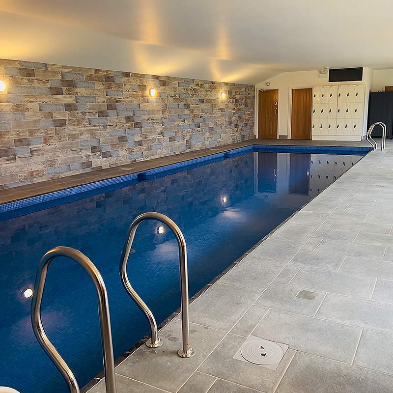 The indoor swimming pool at Swim Blue near Woodhall Spa