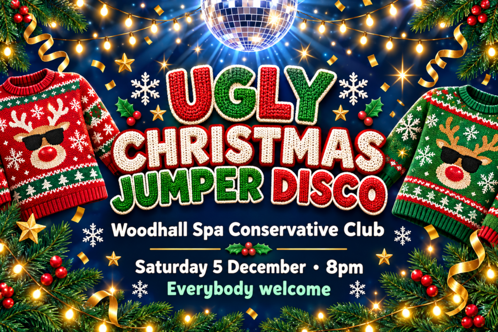 Ugly Christmas Jumper Disco — Woodhall Spa Conservative Club
