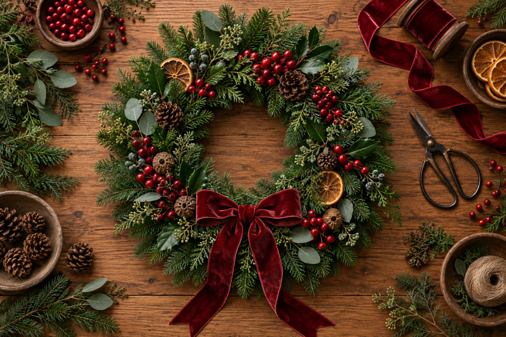 Christmas Wreath Workshop — Enchanted Bloom / Studio Bloom
