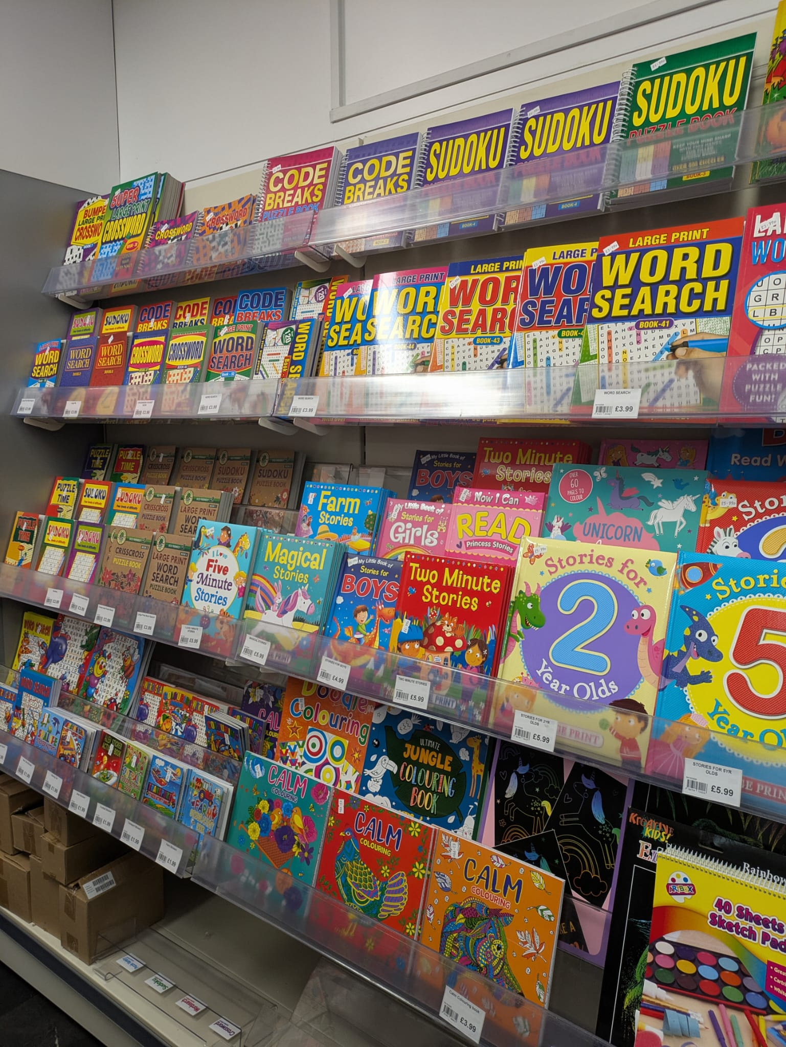 Books and puzzles at Premier, Station Road