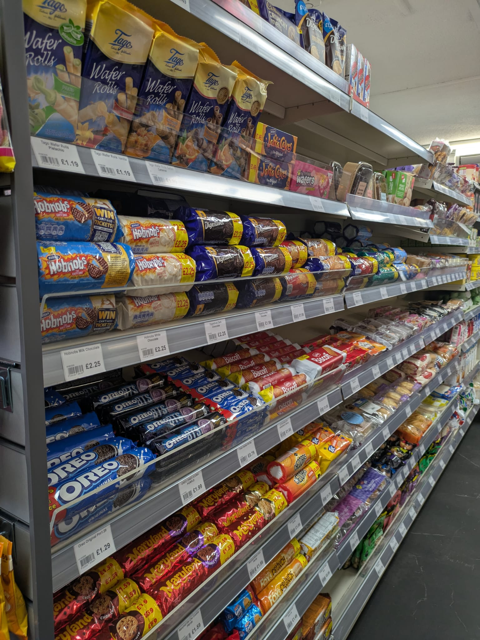 Biscuits and snacks at Premier, Station Road