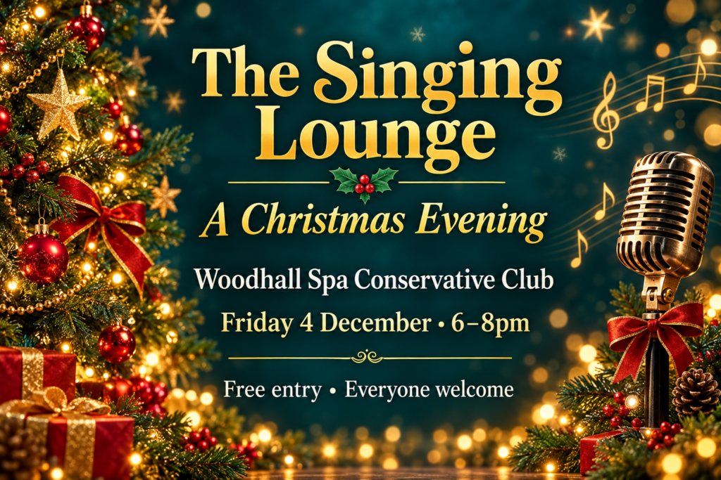The Singing Lounge — Christmas at Woodhall Spa Conservative Club